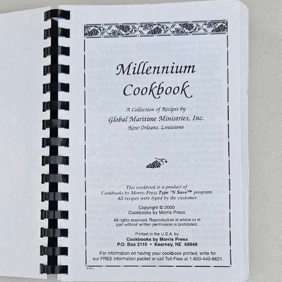 Global Maritime Ministries Millennium Cookbook New Orleans Louisiana 2000 - Picture 4 of 16
